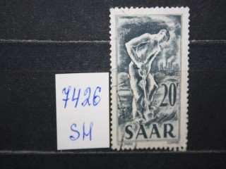 Фото марки Саар 1949г