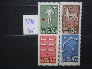 Фото марки Финляндия 1943г серия **