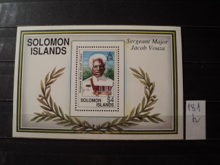 Фото марки Соломоновы острова блок **