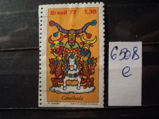 Фото марки Бразилия вырезка из конверта