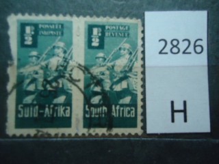 Фото марки Южная Африка 1943г пара