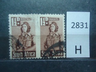 Фото марки Южная Африка 1942г пара