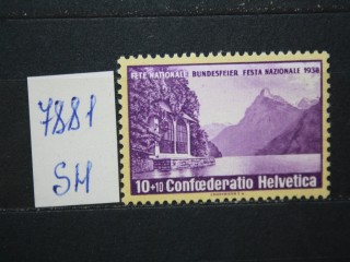 Фото марки Швейцария 1938г **