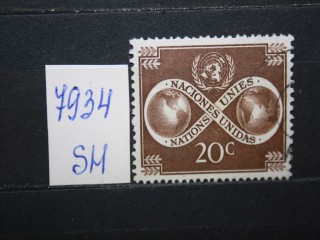Фото марки ООН 1951г