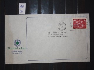 Фото марки ООН конверт 1965г **