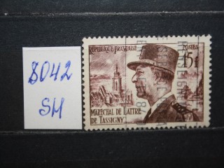 Фото марки Франция 1952г