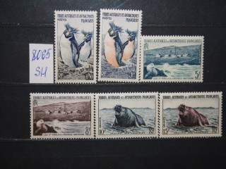 Фото марки Франц. Антарктика 1956г серия **