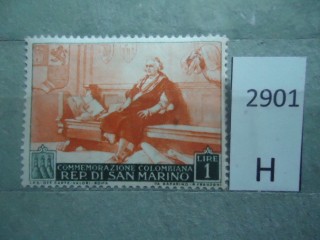 Фото марки Сан Марино 1952г *