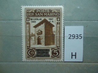 Фото марки Сан Марино 1943г **