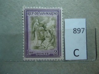 Фото марки Сан Марино 1947г **