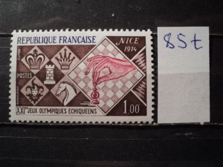Фото марки Франция 1974г **