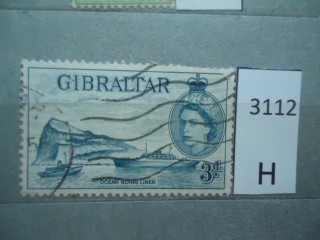 Фото марки Гибралтар 1953г