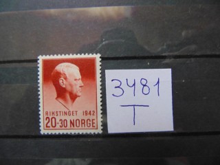 Фото марки Норвегия марка 1942г **