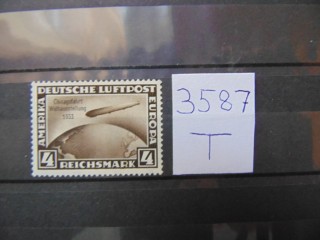 Фото марки 3-й Рейх (с надпечаткой) 1933г *