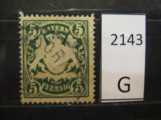 Фото марки Германия Бавария 1881г