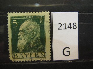 Фото марки Германия Бавария 1911г