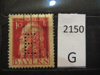 Фото марки Германия Бавария 1911г