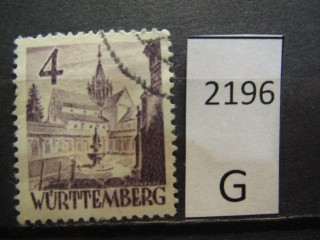 Фото марки Вюртемберг 1948г