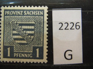 Фото марки Саксония 1945г *
