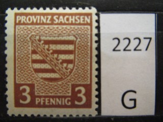 Фото марки Саксония 1945г *