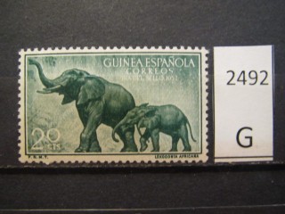 Фото марки Испанская Гвинея 1957г *