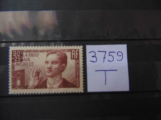 Фото марки Франция марка 1938г **