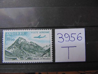 Фото марки Французская Андора марка авиапочта 1964г **