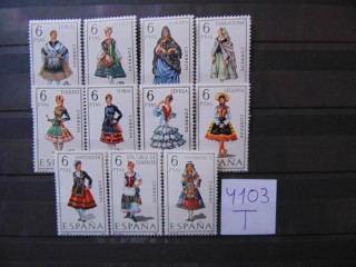 Фото марки Испания подборка одиночных марок 1967-71 **