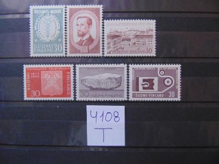 Фото марки Финляндия подборка одиночных марок 1962г **