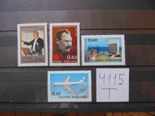 Фото марки Финляндия подборка одиночных марок 1969г **