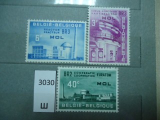 Фото марки Бельгия 1961г серия **