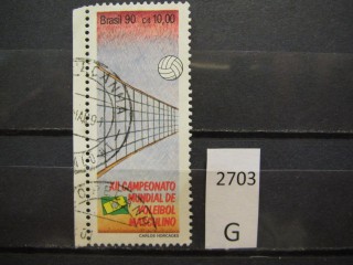 Фото марки Бразилия 1990г