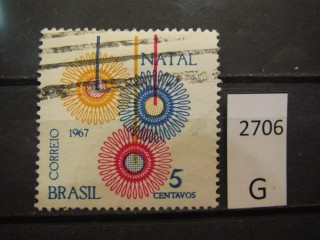Фото марки Бразилия 1967г