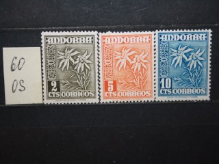 Фото марки Испанская Андорра 1951г *
