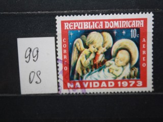 Фото марки Республика Доминикана 1973г