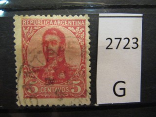 Фото марки Аргентина 1909г