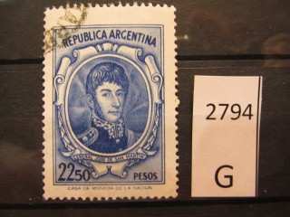 Фото марки Аргентина 1975г