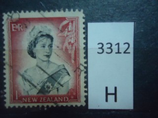 Фото марки Новая Зеландия 1954г **