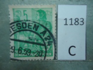 Фото марки ГДР 1955г