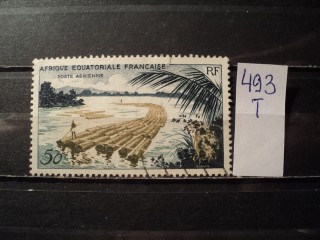Фото марки Франц. Экватор. Африка 1955г