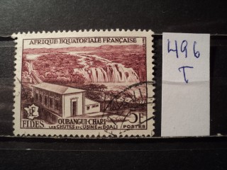 Фото марки Франц. Экватор. Африка 1956г