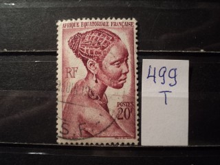 Фото марки Франц. Экватор. Африка 1947г