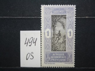Фото марки Французская Дагомея 1913г *