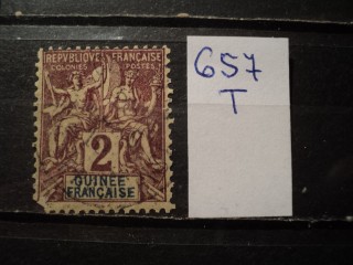 Фото марки Франц. Гвинея 1892г