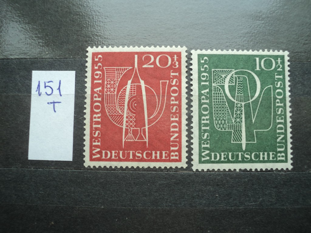 Фото марки Германия ФРГ серия 1955г **