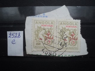 Фото марки Порт. Ангола. Вырезка из конверта