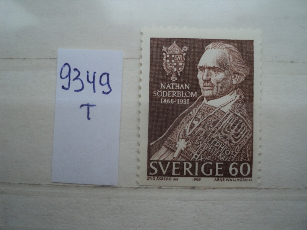 Фото марки Швеция 1966г **