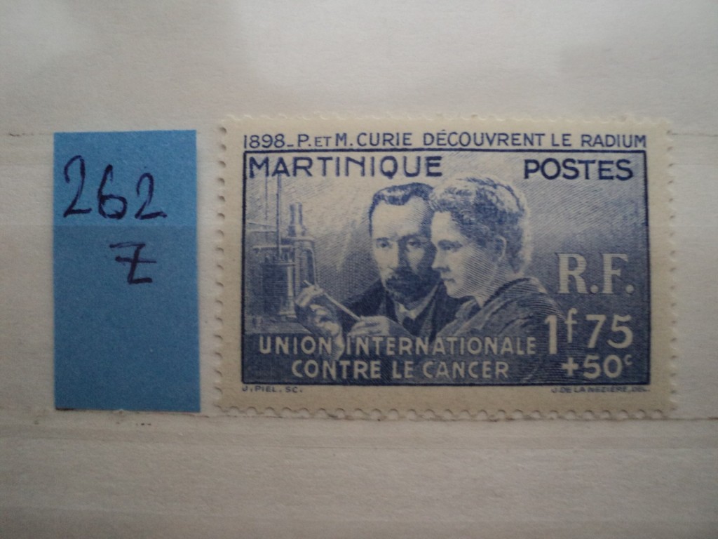 Фото марки Франц. Мартиника 1938г *