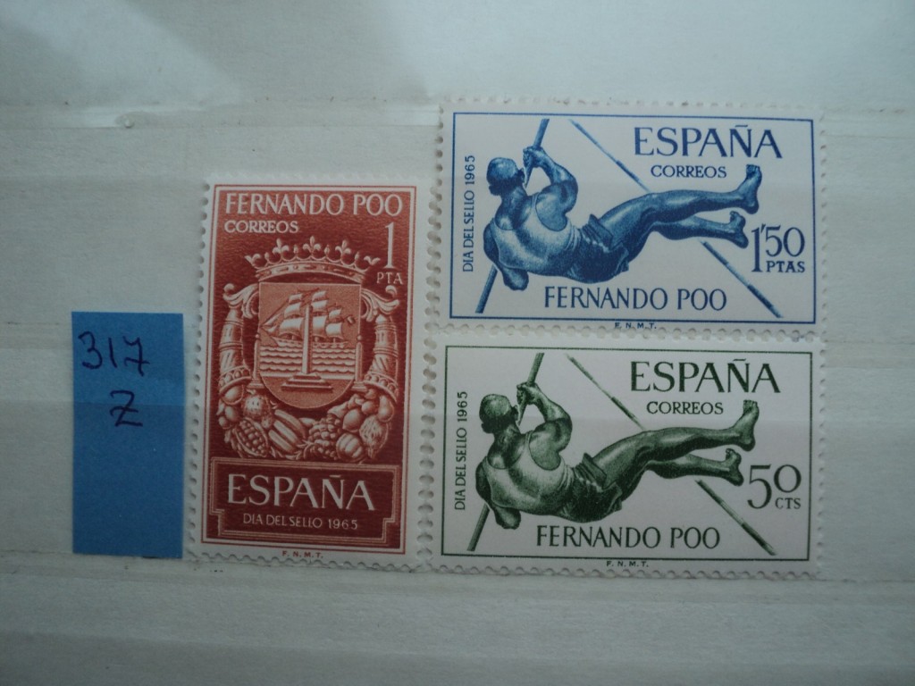 Фото марки Испанский Фернандо Поо серия 1965г **