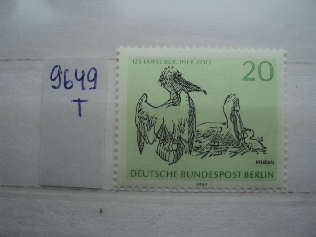 Фото марки Германия Берлин 1969г **